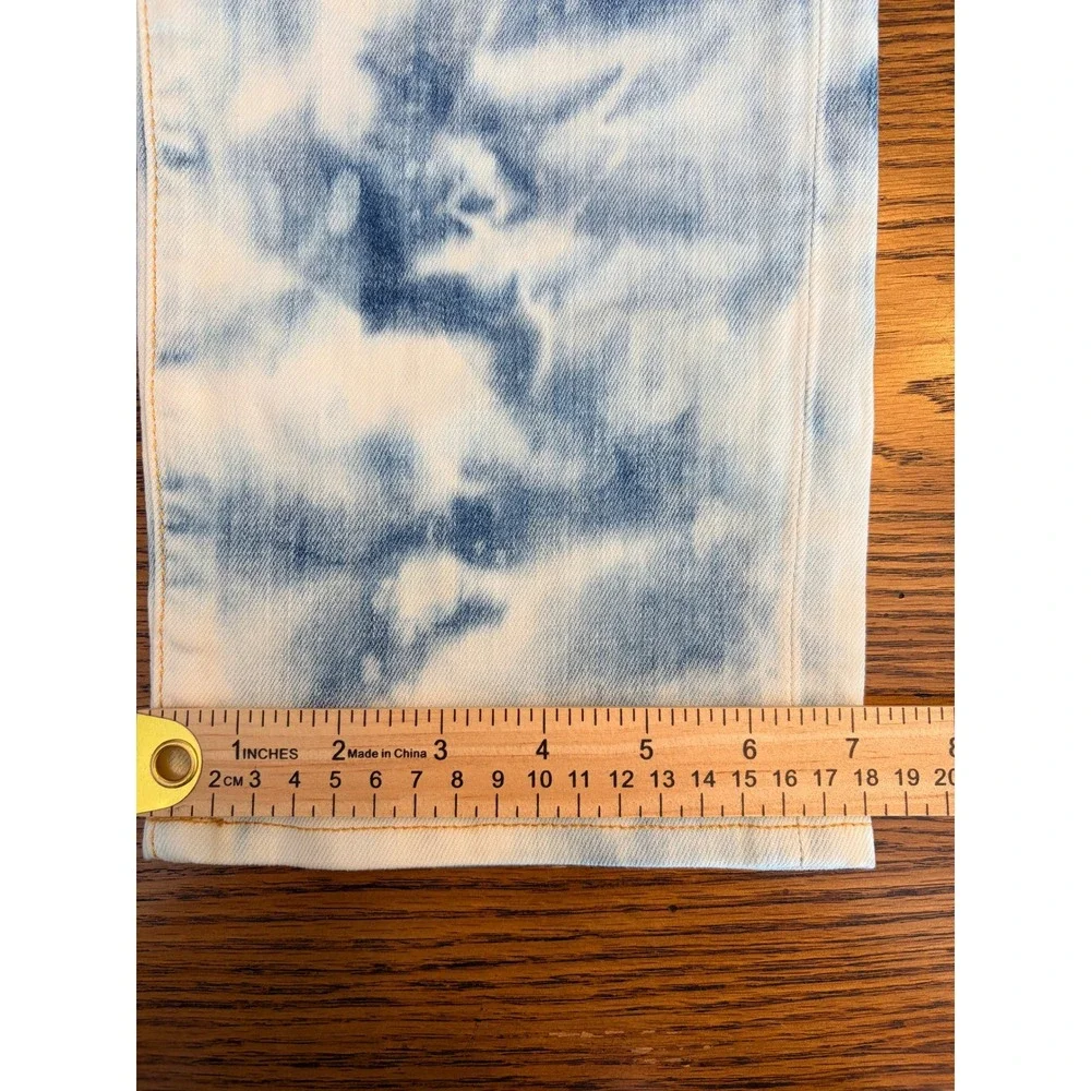 DSQUARED2 Cool Guy Jeans 52 Blue White Tie Dye Denim Made Italy Mens W36